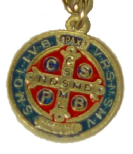 Benedictine Medal Keychain