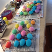 LOTS of pretty colored eggs!