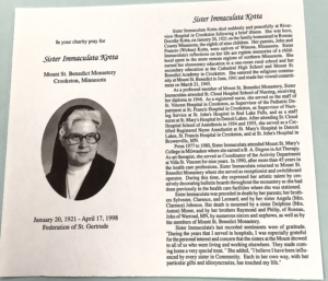 Sister's Obituary