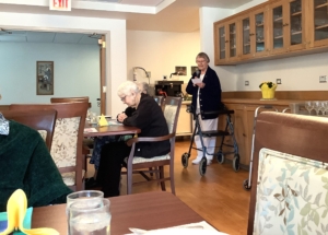 Sister Rachel began the dinner with a very special prayer.
