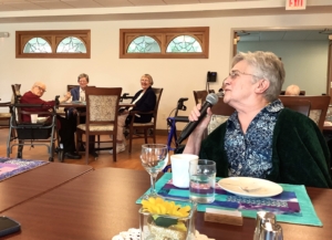 Sister Anita spoke of Sister Kathleen's many talents that she so willingly shares with all of us.