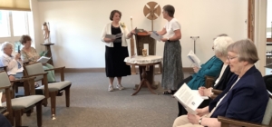 Sue was given Sacred Scriptures as a guide.