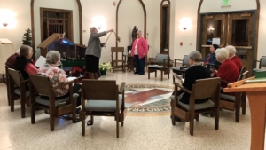 The blessing of the Mount Saint Benedict community