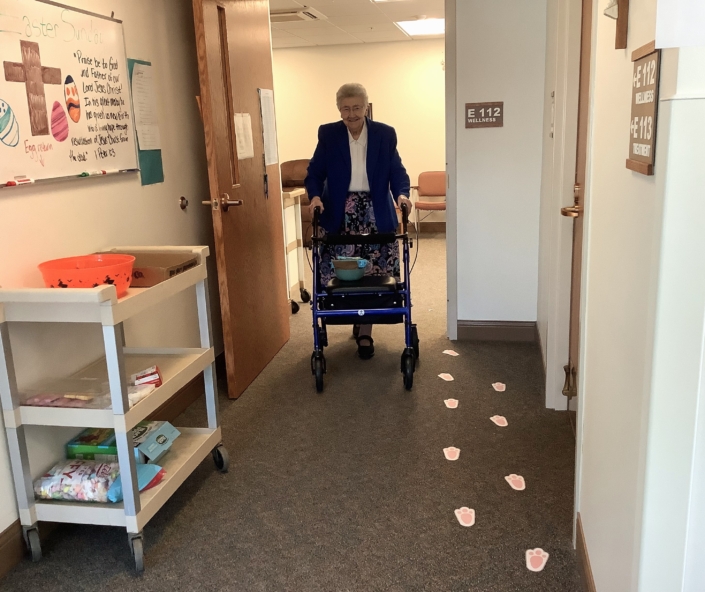 Sister Karen found her basket!