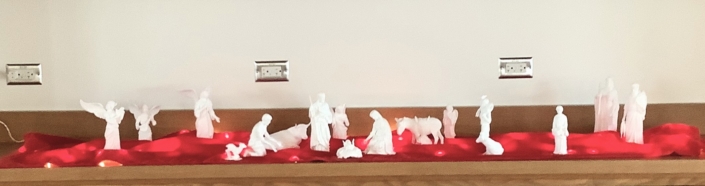 The Creche in the Monastic Dining Room.